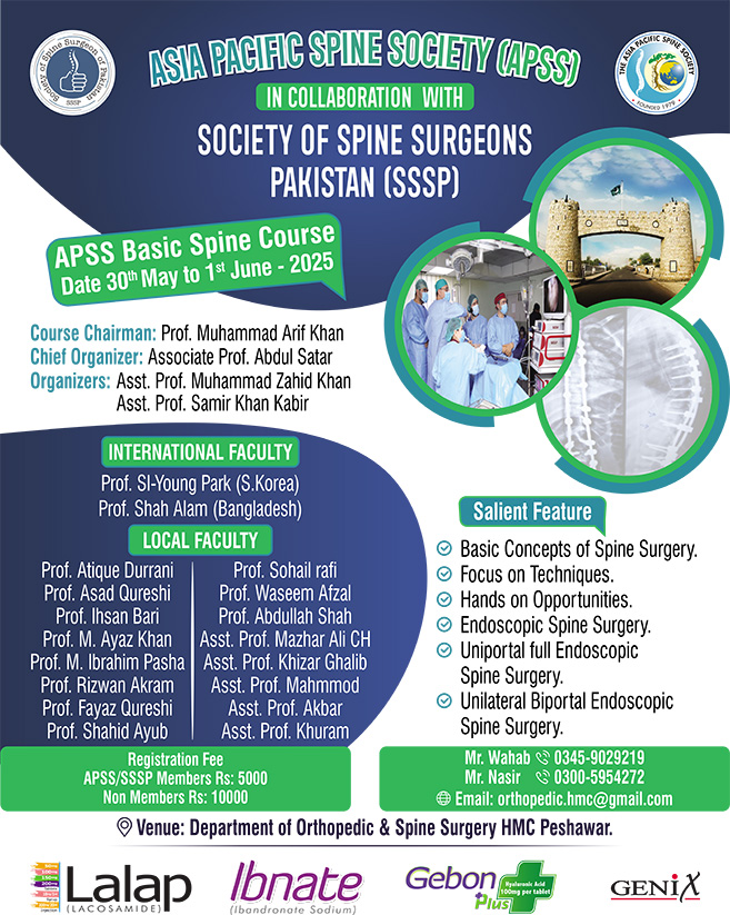 APSS Basic Spine Course 2025 Pakistan