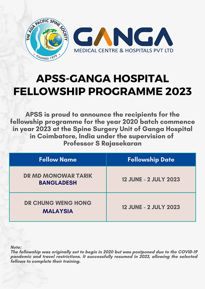 APSS-Ganga Hospital Fellowship
